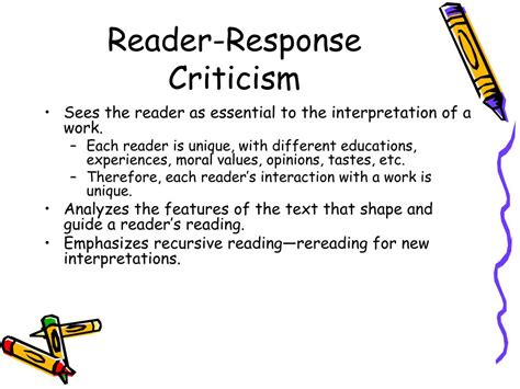 Critics and Response to Criticism