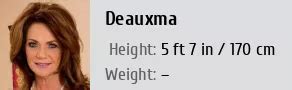 Deauxma's Height and Body Measurements