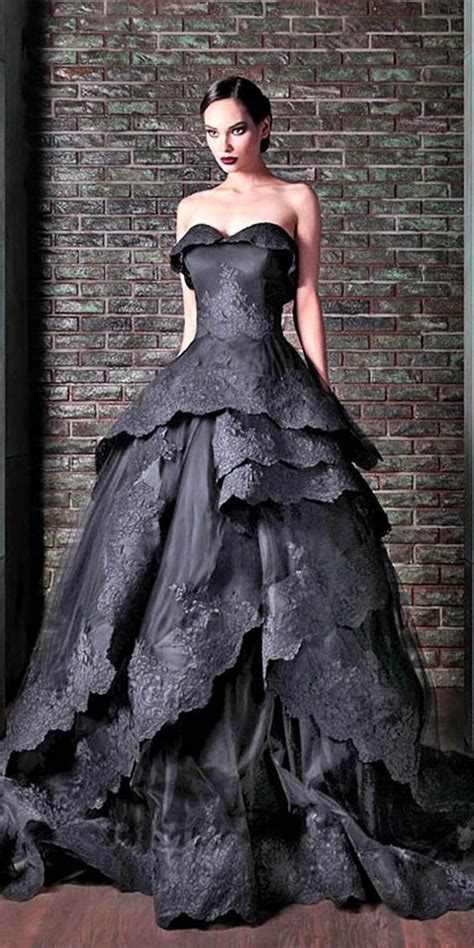 Decoding the Cryptic Meaning Behind a Mysterious Ebony Bridal Gown