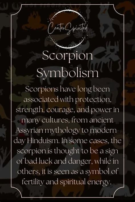 Decoding the Enigma: Insights into Microscopic Scorpion Symbolism