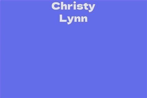 Delving into Christy Lynn's Figure and Body Measurements