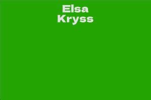 Delving into Elsa Kryss' Future Plans and Projects