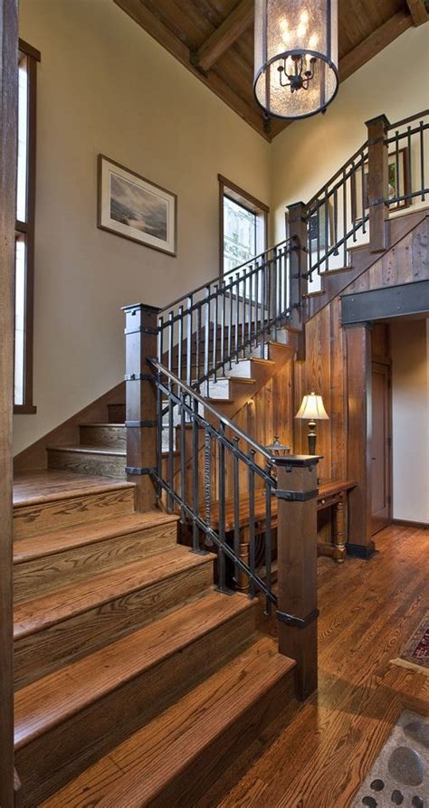 Designing a Rustic Staircase: Incorporating Natural Elements and Textures