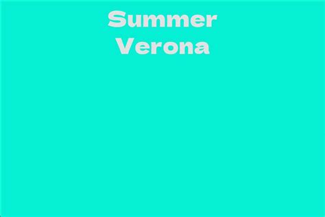 Details about Summer Verona's Time of Life, Elevation, and Body Shape