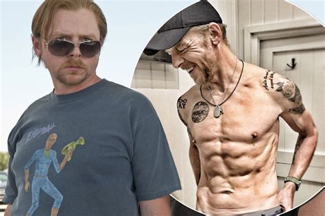 Details on Simon Pegg's physique