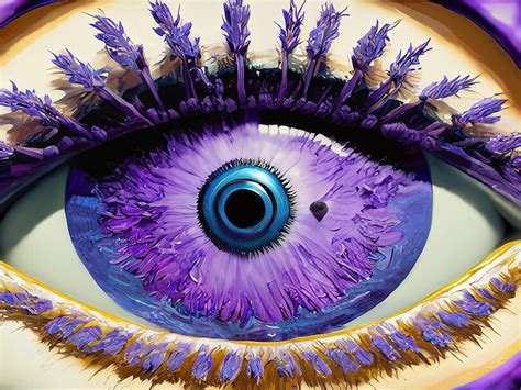 Discerning the Enchantment and Imaginary Depiction of Lavender-Colored Eyes