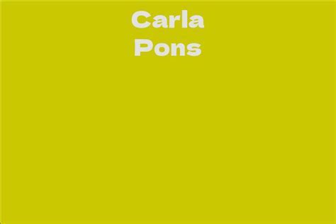 Discover Carla Pons' Professional Journey