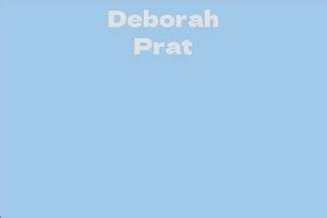 Discover Deborah Prat's Career Journey