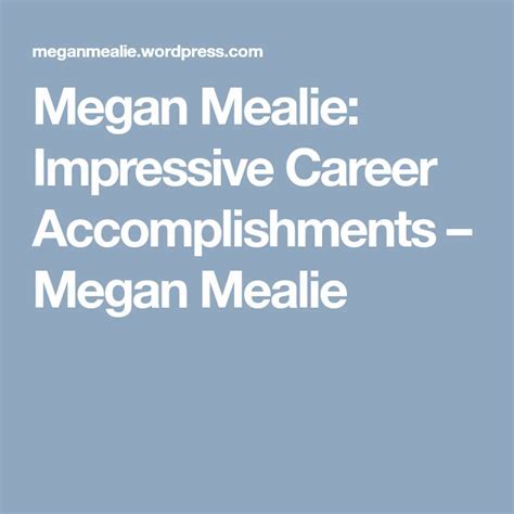 Discover Megan's educational and professional achievements