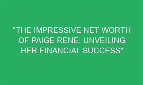 Discover the Key to Morgan Rene's Phenomenal Success