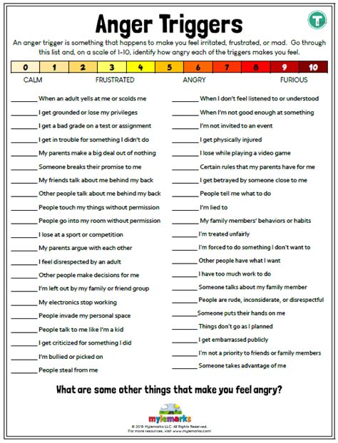 Discovering Triggers: Identifying What Sparks Feelings of Anger