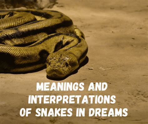 Discovering the Depths: Revealing the Hidden Significances of Dreaming of Serpents in the Water