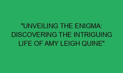 Discovering the Personal Life of the Enigmatic Amy Cameron