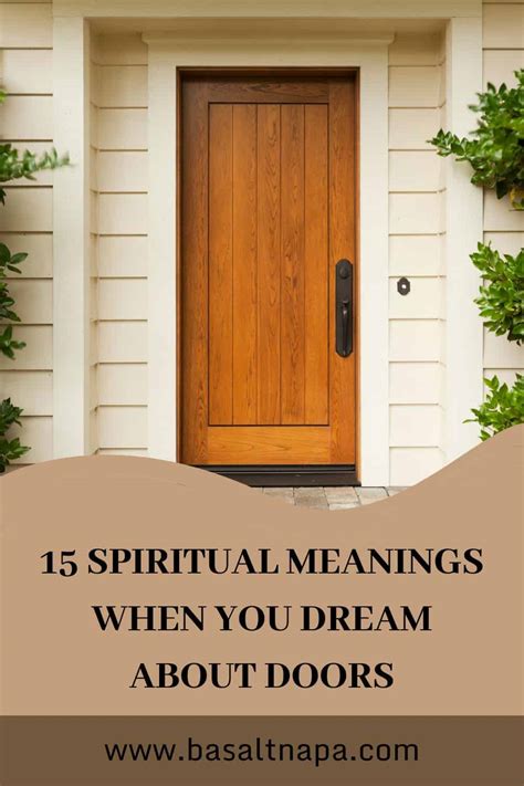 Door as a Symbol: Deciphering its Significance in Dreams