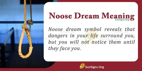 Dreaming of a Noose: Symbolism and Meaning