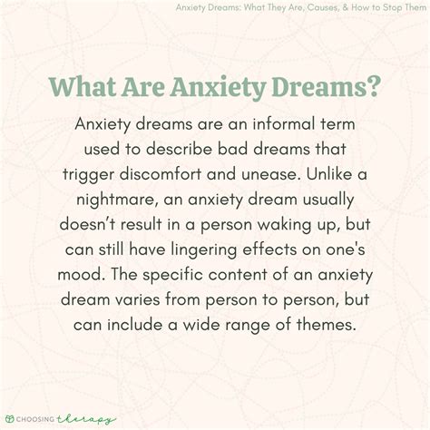 Dreams and Anxiety: The Intricate Connection