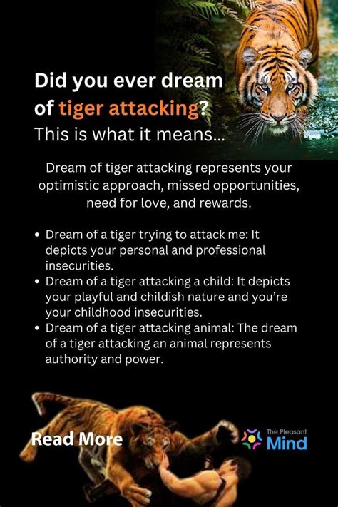 Dreams of Tiger Attacks: Unveiling Hidden Fears