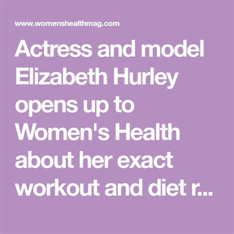 Elizabeth Bush's Workout and Diet Secrets