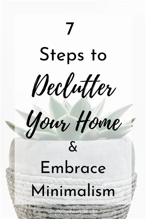 Embrace Minimalism: Simplify and Declutter