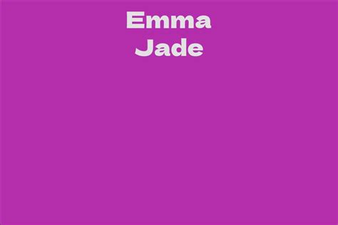 Emma Jade: Education and Career Beginnings