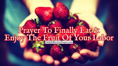 Enjoying the Fruits: The Reward of Your Efforts