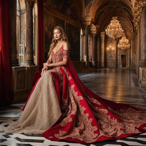 Envisioning an Exquisite Floor-length Gown: