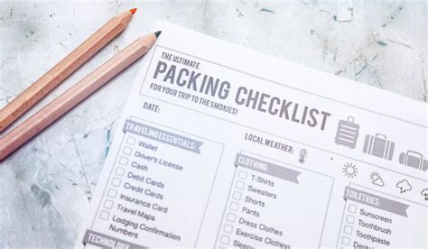 Essential Packing Checklist: Don't Forget These Must-Haves!