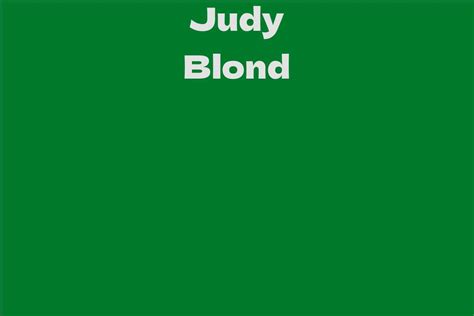 Estimate Judy Blond's Total Value