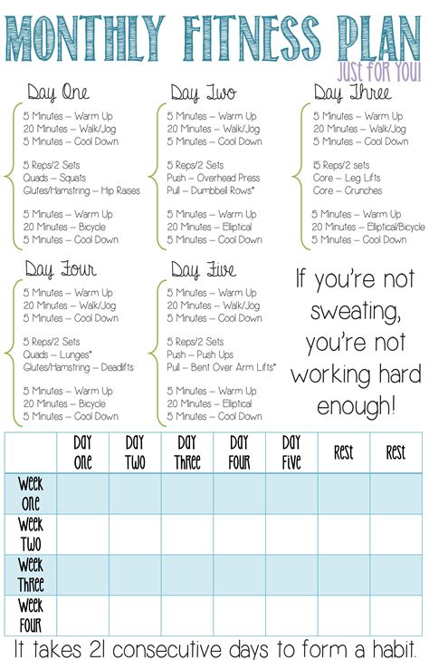 Exercise Regimen and Fitness Routine