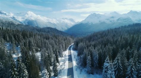 Experience the Thrill of Driving Through Snowy Landscapes