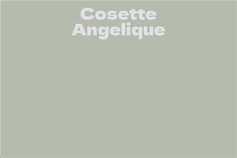 Explore the Career of Cosette Angelique