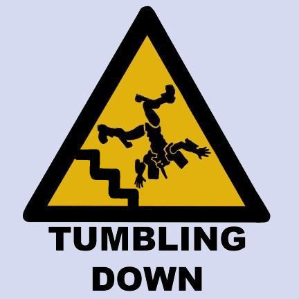 Exploring Different Meanings of Tumbling down Steps