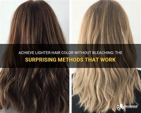 Exploring Different Methods for Achieving Lighter Hair Shades