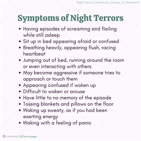 Exploring Various Types of Night Terrors