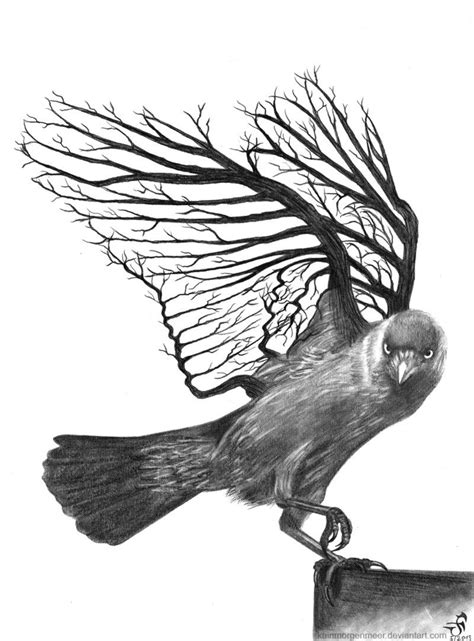 Exploring the Connection between Metamorphosis into a Raven and the Theme of Mortality