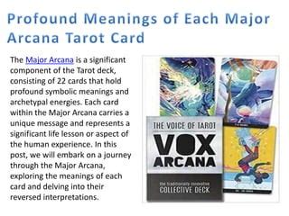 Exploring the Essence of the Major Arcana: Embarking on a Journey of Life's Profound Teachings