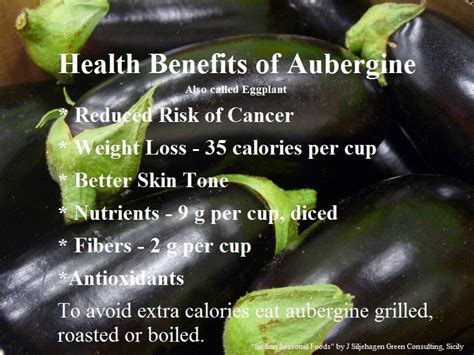 Exploring the Health Benefits of Aubergines