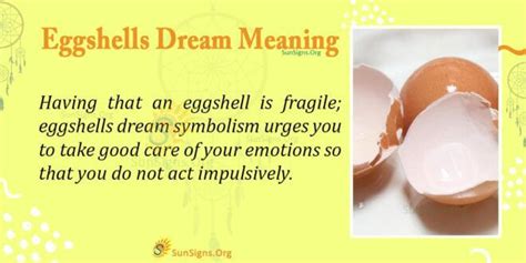 Exploring the Hidden Meanings Behind Consuming Eggshells in our Dreams