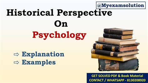 Exploring the Historical Background: A Psychological Perspective