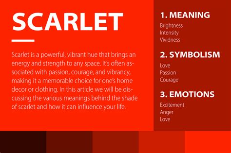 Exploring the Power of Color: The Symbolism of Scarlet