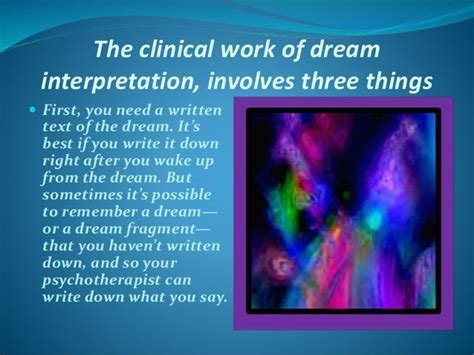 Exploring the Psychological Interpretation of Such Dream Experiences