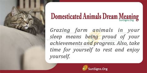 Exploring the Significance and Interpretations of Dreams Featuring Domesticated Creatures