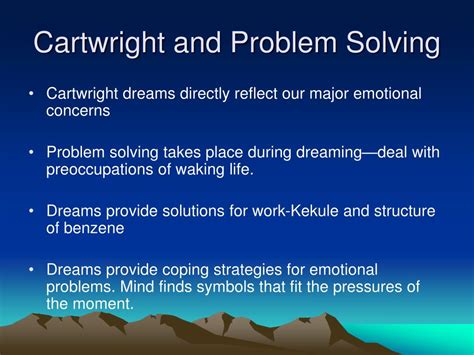 Exploring the Significance of Driving Dreams in Problem Solving