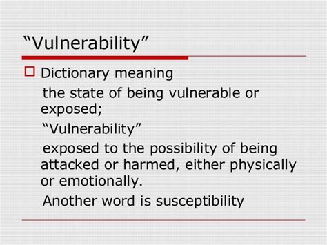 Exploring the Significance of Suffering and Exposed Vulnerability