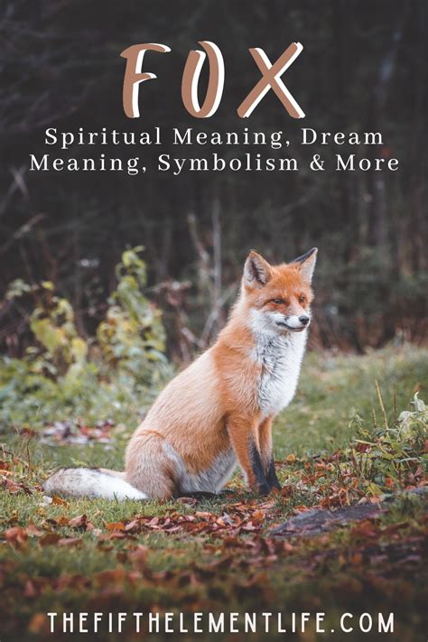 Exploring the Significance of the Fox as a Symbolic Element in Dreams