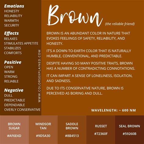 Exploring the Symbolic Significance of the Color Brown