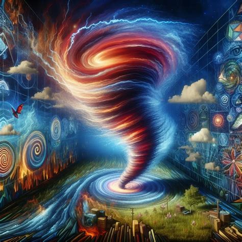 Exploring the Symbolism Enclosed in the Ferocity of Cyclonic Whirlwinds within Dreamscapes