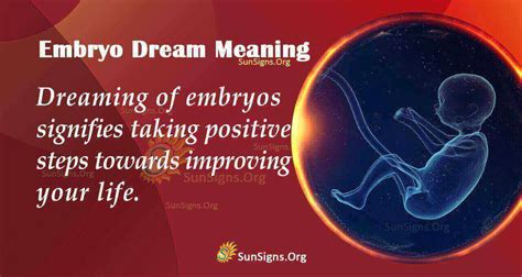 Exploring the Symbolism of Dreaming about a Developing Embryo and Its Significance in Your Life