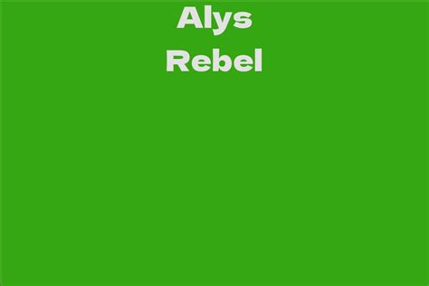 Fans' Insight on Alys Rebel