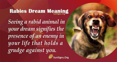 Fear and Anxiety in Dreaming: Unveiling the Rabies Symbolism